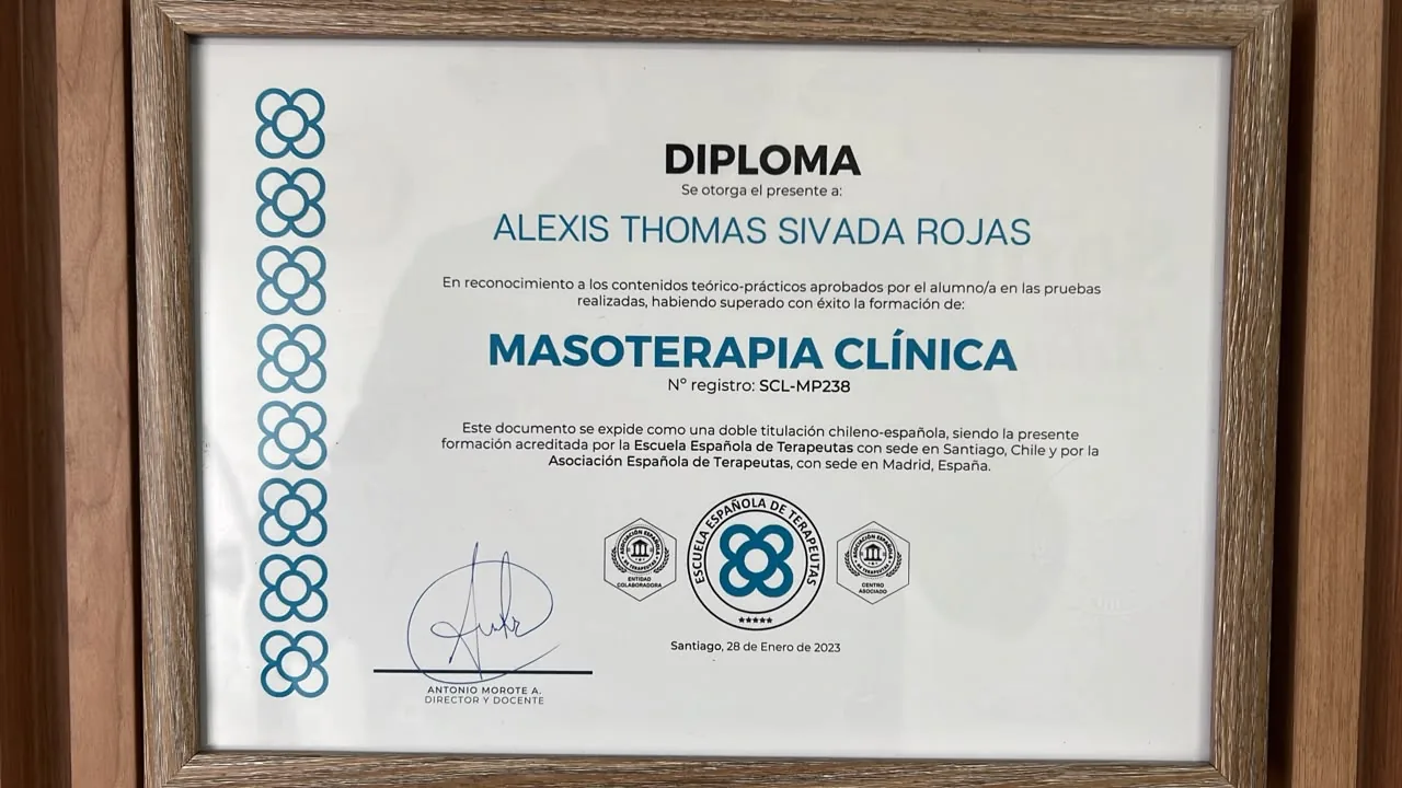 Diploma de Masoterapia Clínica